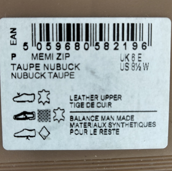 NWT Clarks Memi Zip Genuine Leather Boots in Nubuck Taupe Sz. 8.5 Wide - Picture 10 of 12